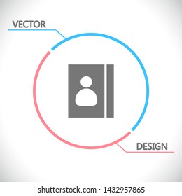 line book Icon . Lorem Ipsum Illustration design