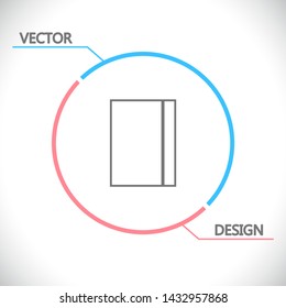 line book Icon . Lorem Ipsum Illustration design