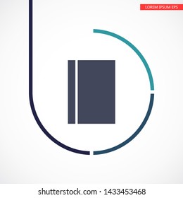 line book Icon . Lorem Ipsum Illustration design