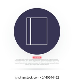 line book Icon . Lorem Ipsum Illustration design