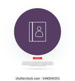 line book Icon . Lorem Ipsum Illustration design