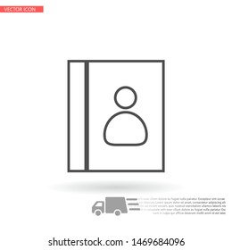 line book Icon . Lorem Ipsum Illustration design