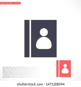 line book Icon . Lorem Ipsum Illustration design