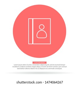 line book Icon . Lorem Ipsum Illustration design