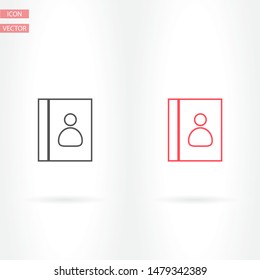 line book Icon . Lorem Ipsum Illustration design