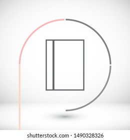 line book Icon . Lorem Ipsum Illustration design