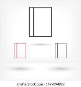line book Icon . Lorem Ipsum Illustration design