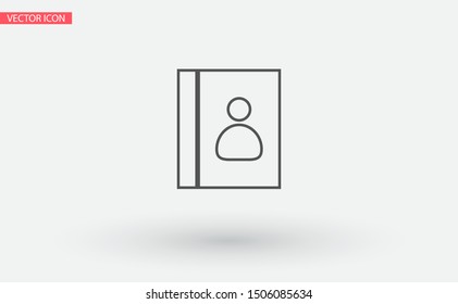 line book Icon . Lorem Ipsum Illustration design