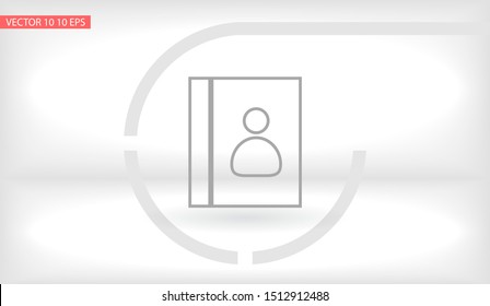 line book Icon . Lorem Ipsum Illustration design
