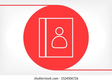 line book Icon . Lorem Ipsum Illustration design