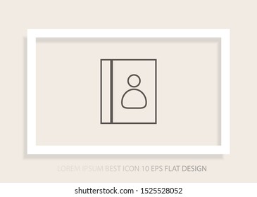 line book Icon . Lorem Ipsum Illustration design