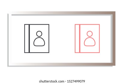 line book Icon . Lorem Ipsum Illustration design