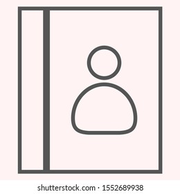 line book Icon . Lorem Ipsum Illustration design