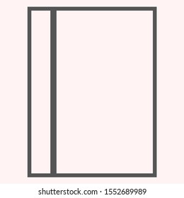 line book Icon . Lorem Ipsum Illustration design