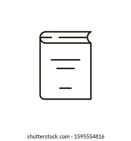 Line book Icon vector illustration