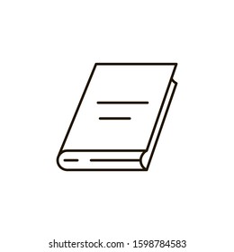 Line book Icon. Vector illustration on isolated background