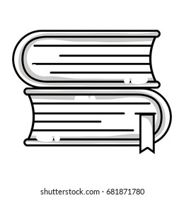 line books with important information to learn and read