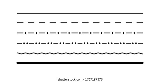 Line border simple illustration. Frame design element concept in vector flat style.
