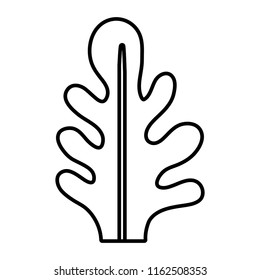 line botanic cute leaf natural style