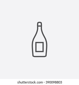 line bottle Icon