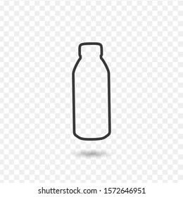 line bottle Icon. Stock vector illustration isolated on white background.