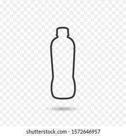 line bottle Icon. Stock vector illustration isolated on white background.