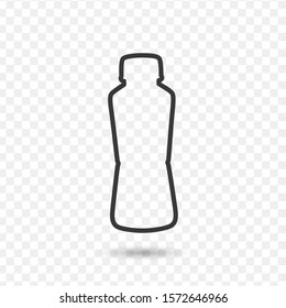 line bottle Icon. Stock vector illustration isolated on white background.