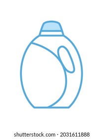 icono del detergente plástico del frasco de línea