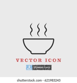 Line bowl  icon illustration isolated vector sign symbol