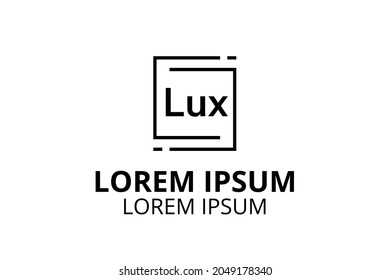 line box logo design illustration for any business modern corporate