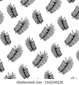 line branch exotic plant leaves background