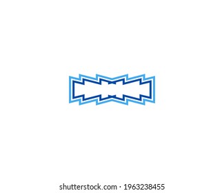 line brand icon logo design template