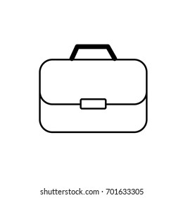 line briefcase to businessman important documents pepers