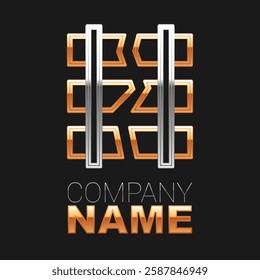 Line Broken or cracked rails on a railway icon isolated on black background. Colorful outline concept. Vector