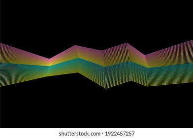 Line broken stripes futuristic pattern background. Line artwork for design flyer, club party invitation, shop poster etc