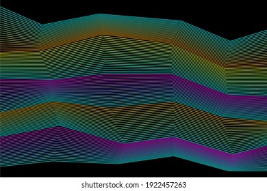 Line broken stripes futuristic pattern background. Line artwork for design flyer, club party invitation, shop poster etc