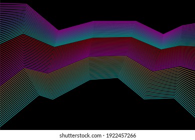 Line broken stripes futuristic pattern background. Line artwork for design flyer, club party invitation, shop poster etc