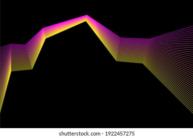 Line broken stripes futuristic pattern background. Line artwork for design flyer, club party invitation, shop poster etc