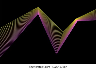 Line broken stripes futuristic pattern background. Line artwork for design flyer, club party invitation, shop poster etc