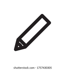 Içon line brus pencil draw design