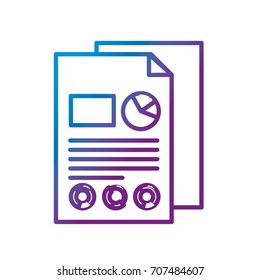 line business documents with statistics diagram graphy