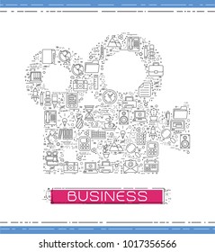 Line business icons are grouped in Camera