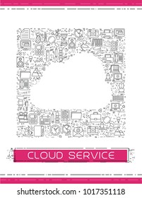 Line business icons are grouped in Cloud