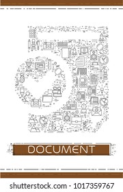 Line business icons are grouped in Correct Document
