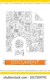 Line business icons are grouped in Document