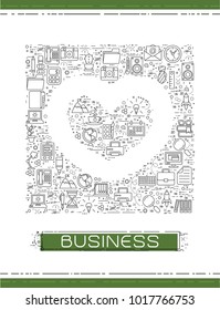 Line business icons are grouped in Heart