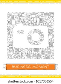 Line business icons are grouped in Photo camera