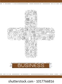 Line business icons are grouped in Plus