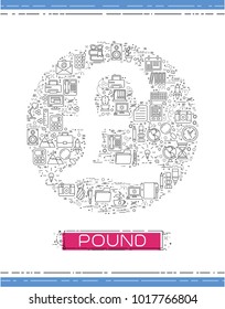 Line business icons are grouped in Pound