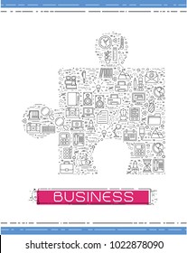 Line business icons are grouped in Puzzle